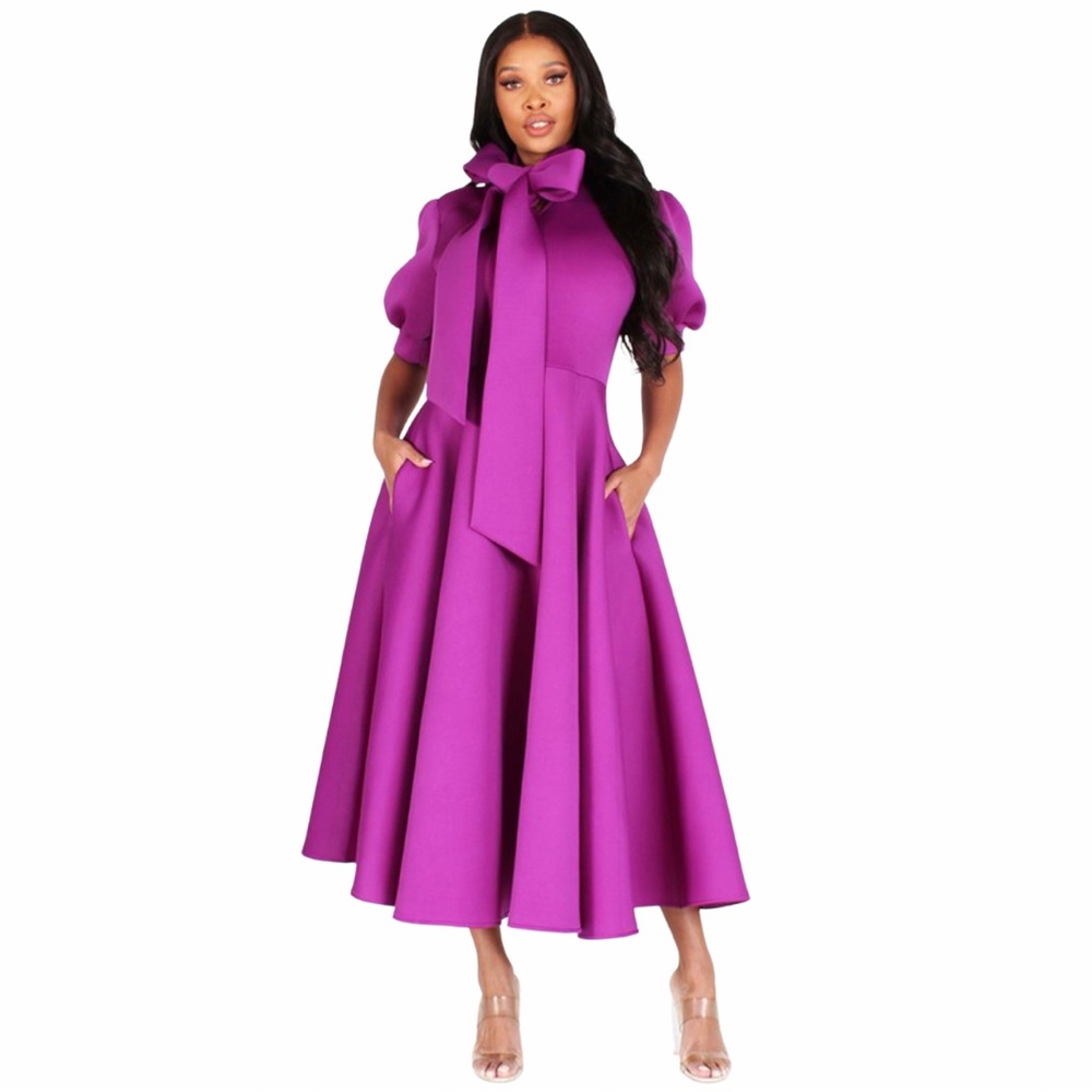 FABULOUS PURPLE MIDI DRESS